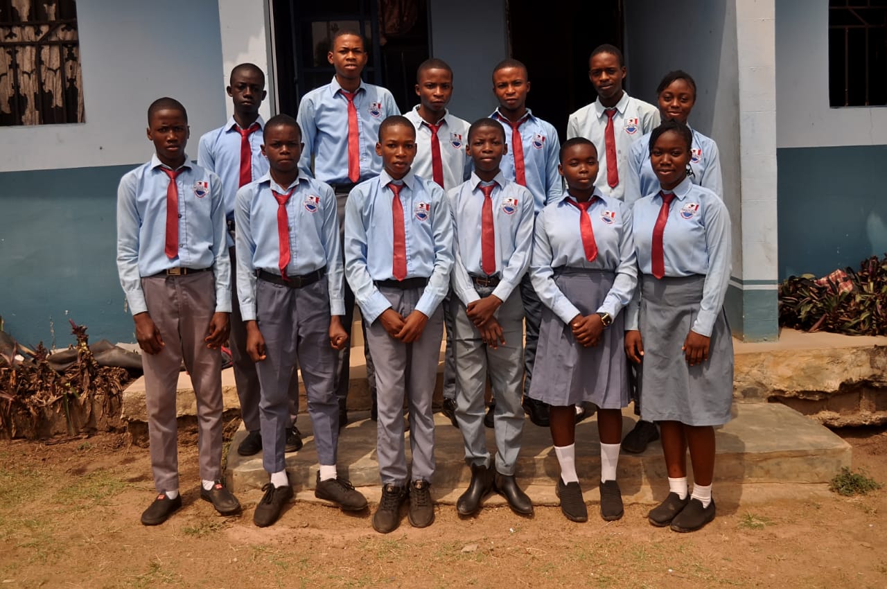 Senior students group portrait