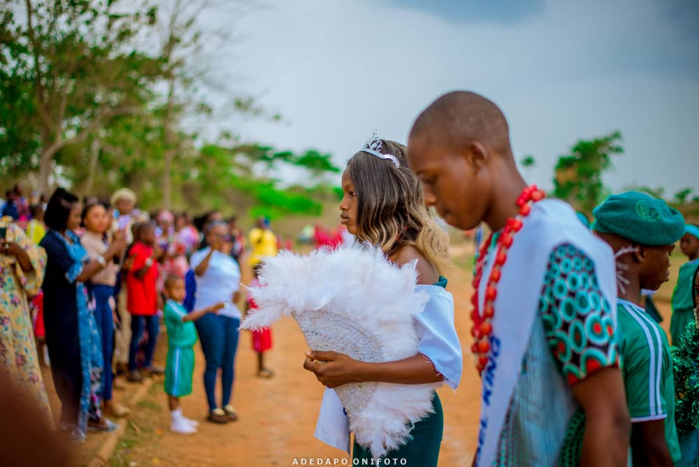Cultural procession during school sports ceremony